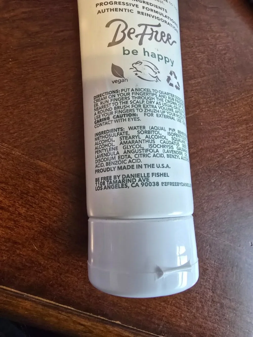 Be Free by Danielle Fishel Be Voluminous Root Volumizing Cream 8 fl oz – Vegan